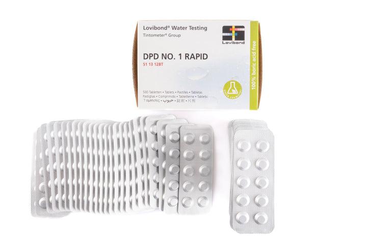 Testtablett test-set fritt klor/Brom DPD1,500tabletter Testtablett test-set fritt klor/Brom DPD1,500tabletter